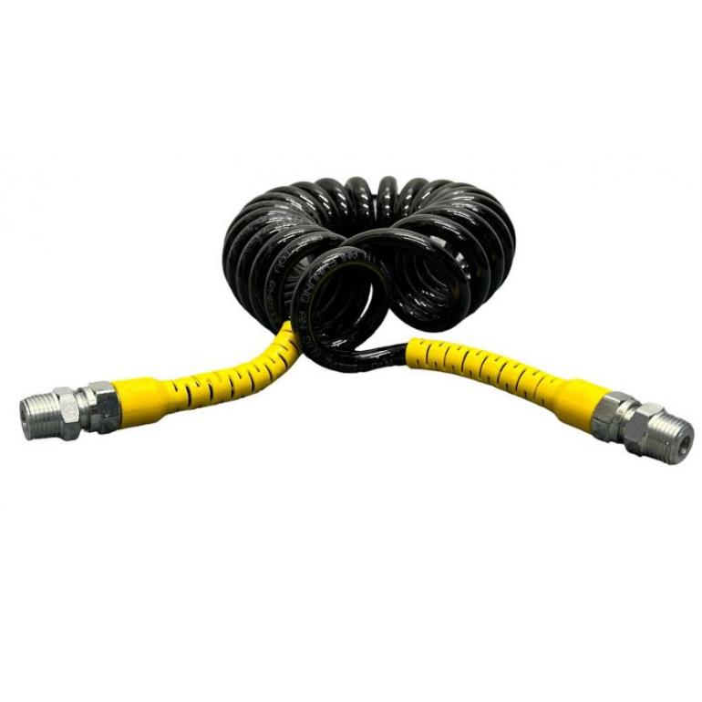 ANTI-KINK AIR COIL YELLOW TAILS 4M 2x1/2"BSP