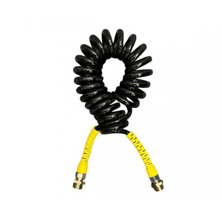 ANTI-KINK AIR COIL YELLOW TAILS 4M 2xM22