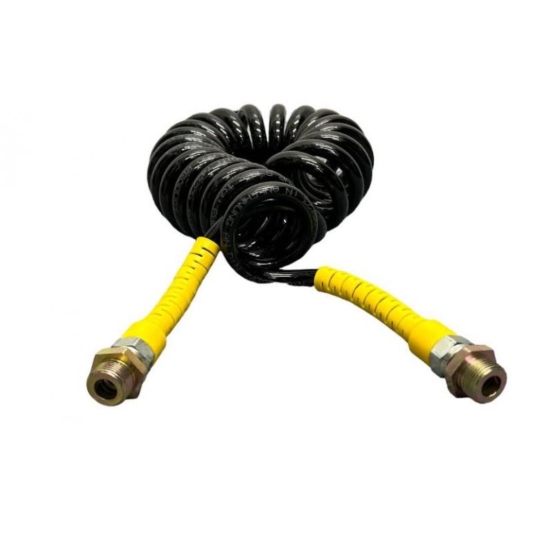 ANTI-KINK AIR COIL YELLOW TAILS 4M 2xM22