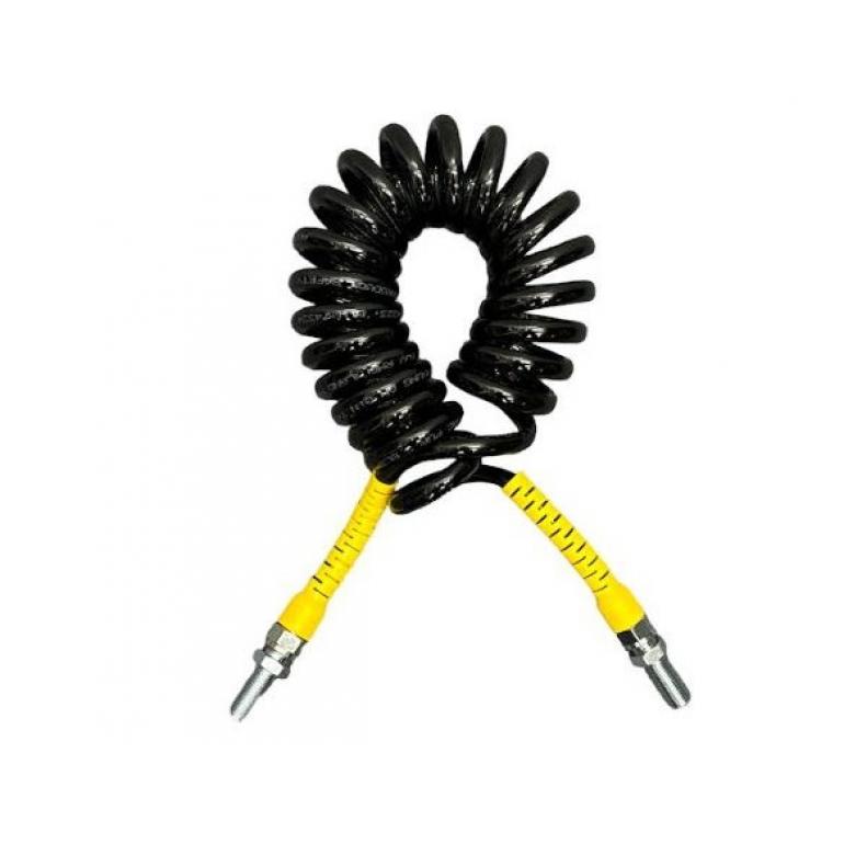 ANTI-KINK AIR COIL YELLOW TAILS 4M 2xM16L