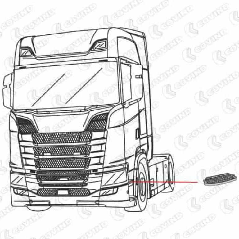LOWER STEP UPPER TREAD PLATE FITS RH OR LH