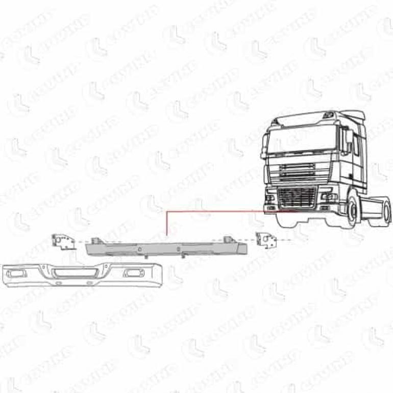 FRONT BUMPER SUPPORT CROSSMEMBER