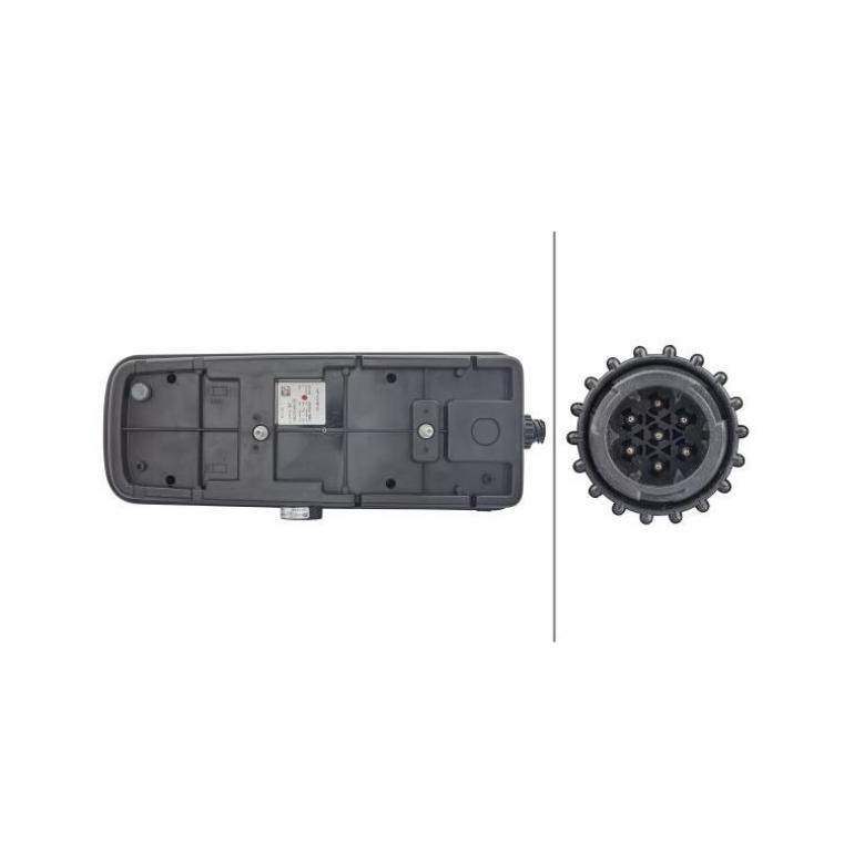 LED REAR COMBINATION LAMP C/W REVERSING ALARM DRIVER SIDE RH