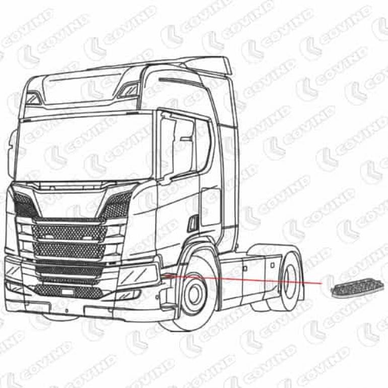 LOWER STEP UPPER TREAD PLATE FITS RH OR LH