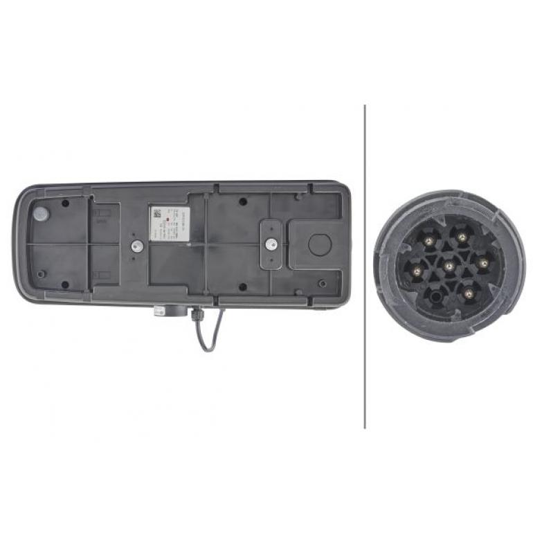LED REAR COMBINATION LAMP C/W REVERSING ALARM DRIVER SIDE RH