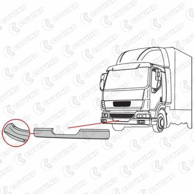 FRONT BUMPER WITHOUT FOG LAMP HOLES (TIPPER MODELS)