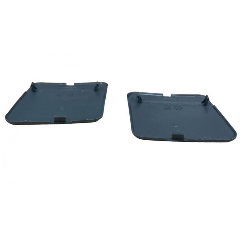 GREY FRONT BUMPER TOWING EYE COVERS RH & LH