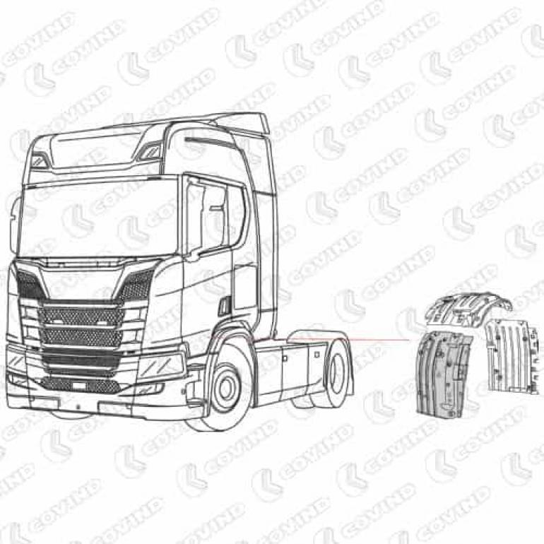 CAB FRONT DROPWING INNER SECTION PASSENGER SIDE LH