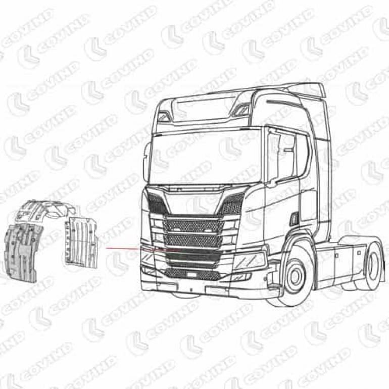 CAB FRONT DROPWING INNER SECTION DRIVER SIDE RH
