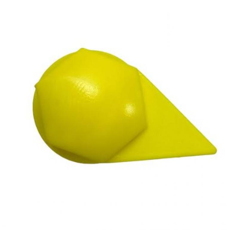 27MM SOLID YELLOW 'HEX LONG REACH WHEEL NUT COVER (EACH)