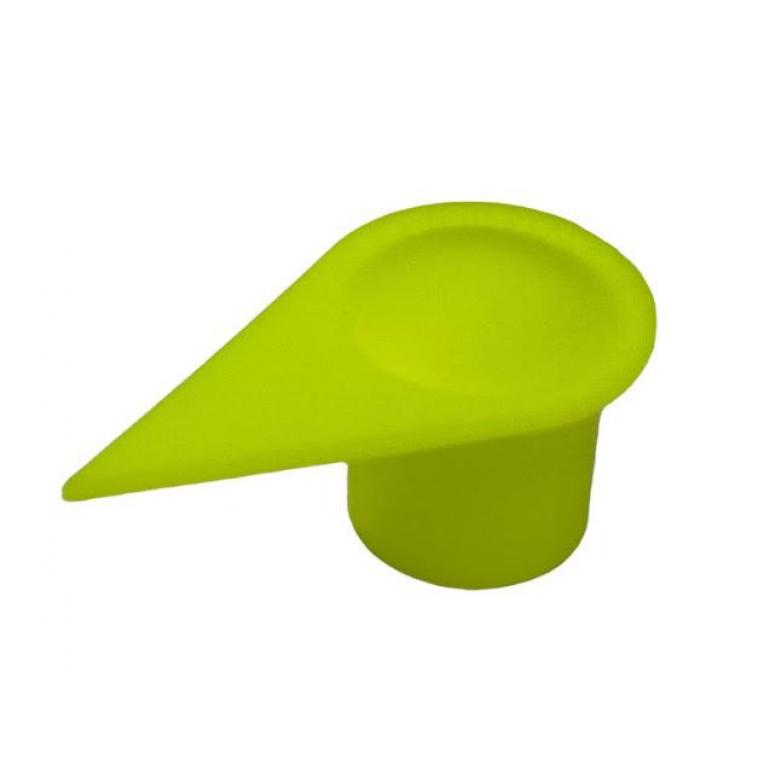 27MM FLOURESCENT YELLOW 'BARREL LONG REACH WHEEL NUT COVERS (PKT 10)