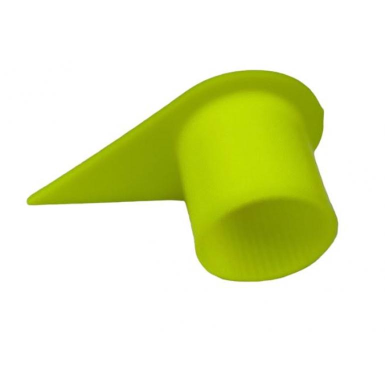 27MM FLOURESCENT YELLOW 'BARREL LONG REACH WHEEL NUT COVERS (PKT 10)