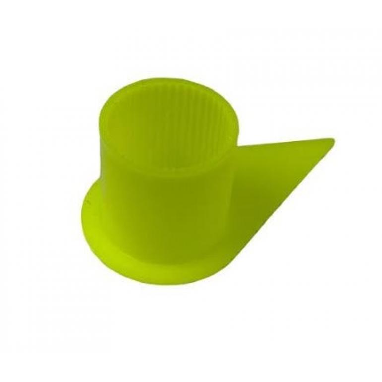27MM FLOURESCENT YELLOW 'BARREL LONG REACH WHEEL NUT COVERS (PKT 10)