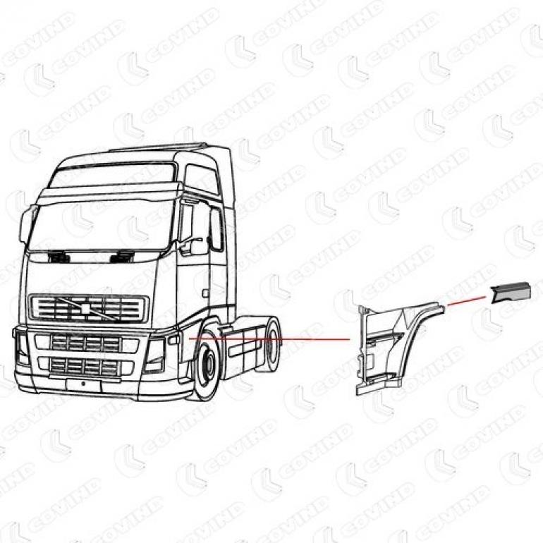 DOOR EXTENSION REAR SECTION PASSENGER SIDE LH