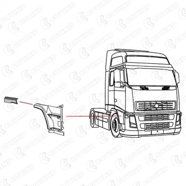 DOOR EXTENSION REAR SECTION DRIVER SIDE RH