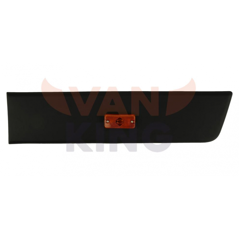 BLACK SIDE PROTECTIVE TRIM PANEL, BEFORE REAR WHEEL WITH MARKER LAMP PASSENGER SIDE LH