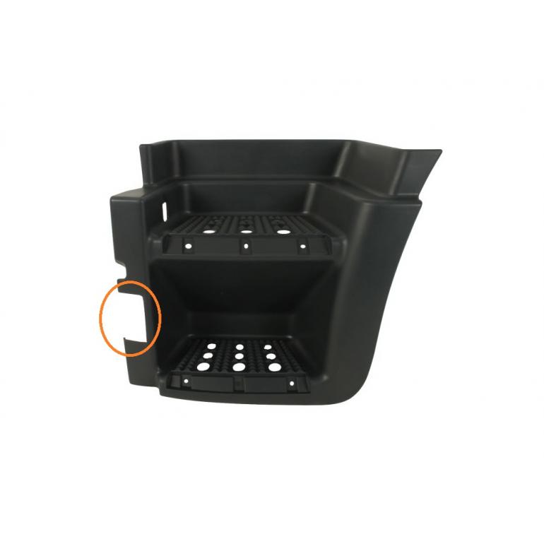 BLACK LOWER STEP SURROUND PASSENGER SIDE LH