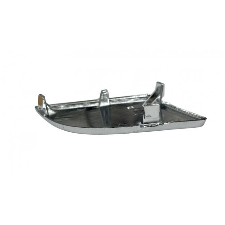 CHROME COATED BUMPER CAP WITHOUT HEADLAMP WASH DRIVER SIDE RH