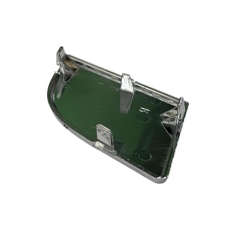 CHROME COATED BUMPER CAP WITHOUT HEADLAMP WASH DRIVER SIDE RH