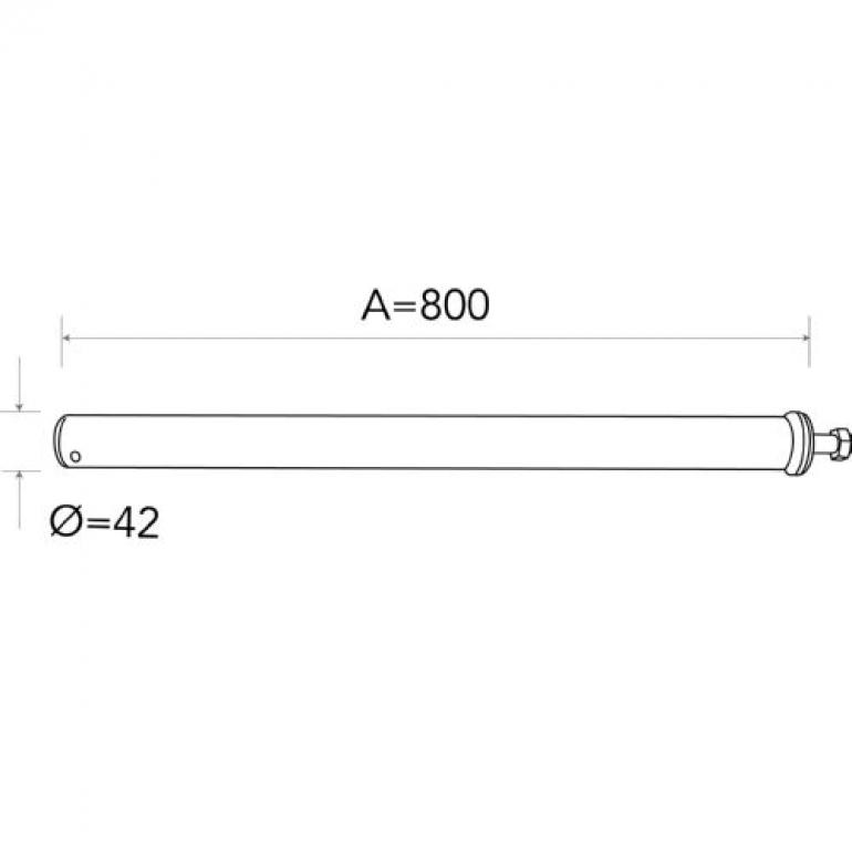 STRAIGHT WING STAY 1 BOLT 800x42MM