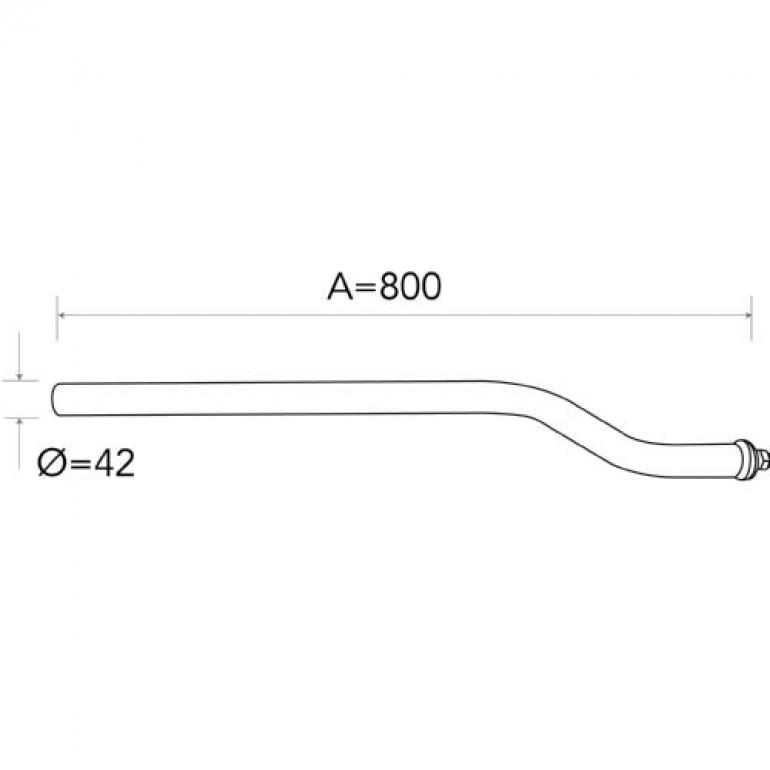 CRANKED WING STAY 1 BOLT 800x42MM