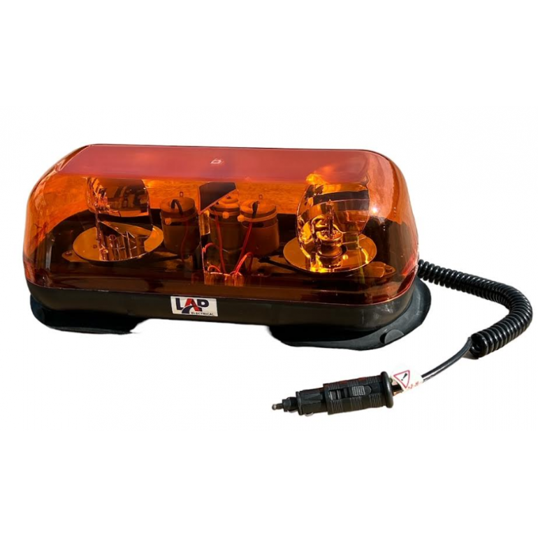 MAGNETIC 12-24V AMBER ROTATING LIGHTBAR