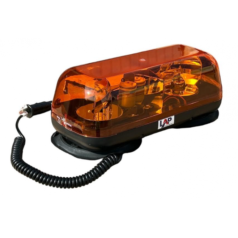 MAGNETIC 12-24V AMBER ROTATING LIGHTBAR