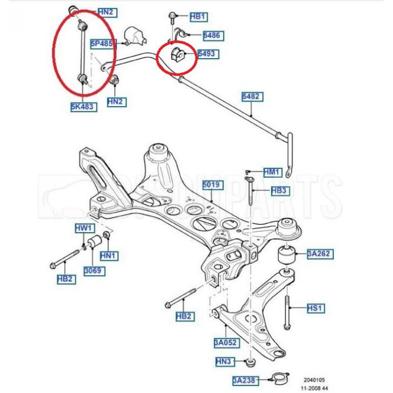 FRONT STABILISER / ANTI ROLL BAR REPAIR KIT