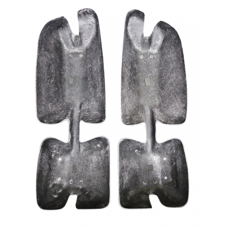 BLACK SUPER STRONG MIRROR GUARD SET RH & LH (PAIR)