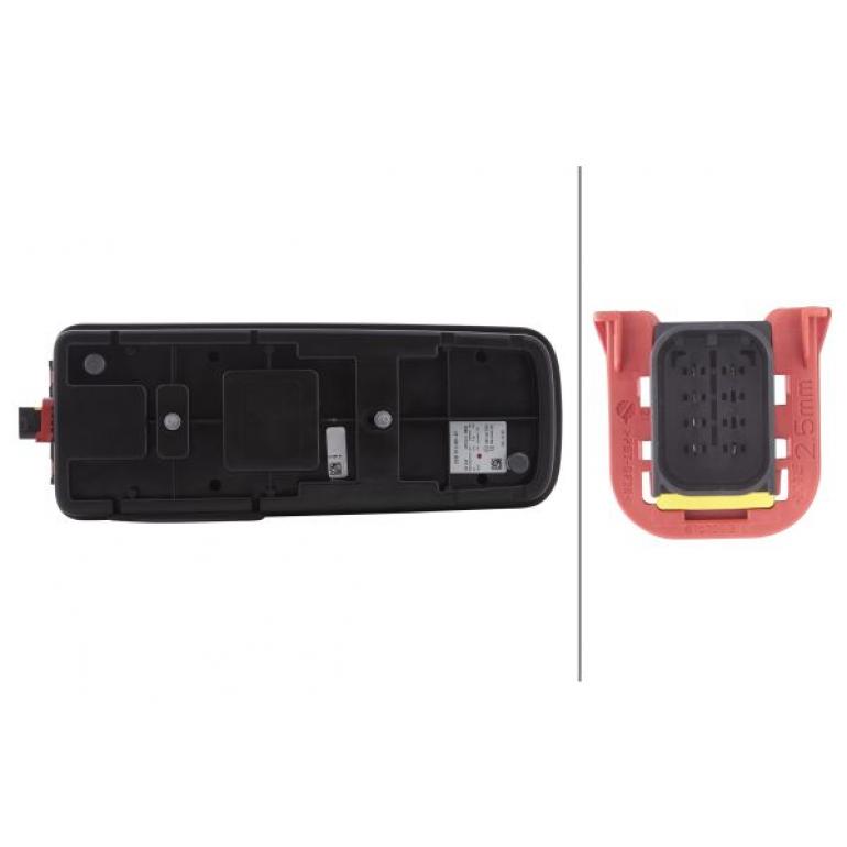 LED REAR COMBINATION LAMP WITH NUMBER PLATE LAMP PASSENGER SIDE LH