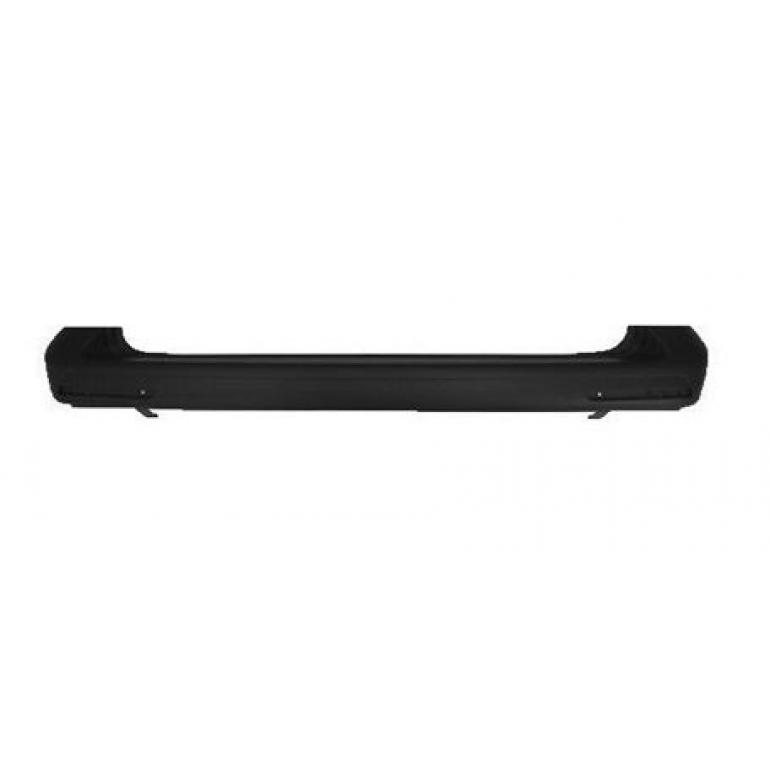 BLACK REAR BUMPER WITH 4 CUTTING MARKS FOR SENSORS