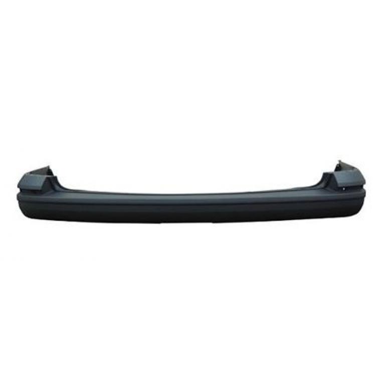 BLACK REAR BUMPER WITH 4 CUTTING MARKS FOR SENSORS