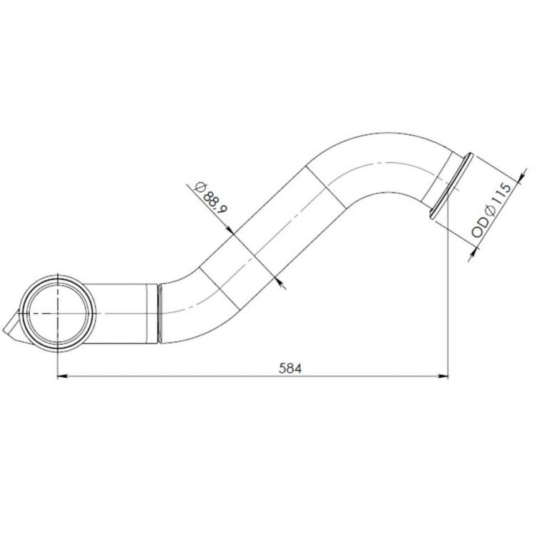 EXHAUST FRONT DOWN PIPE