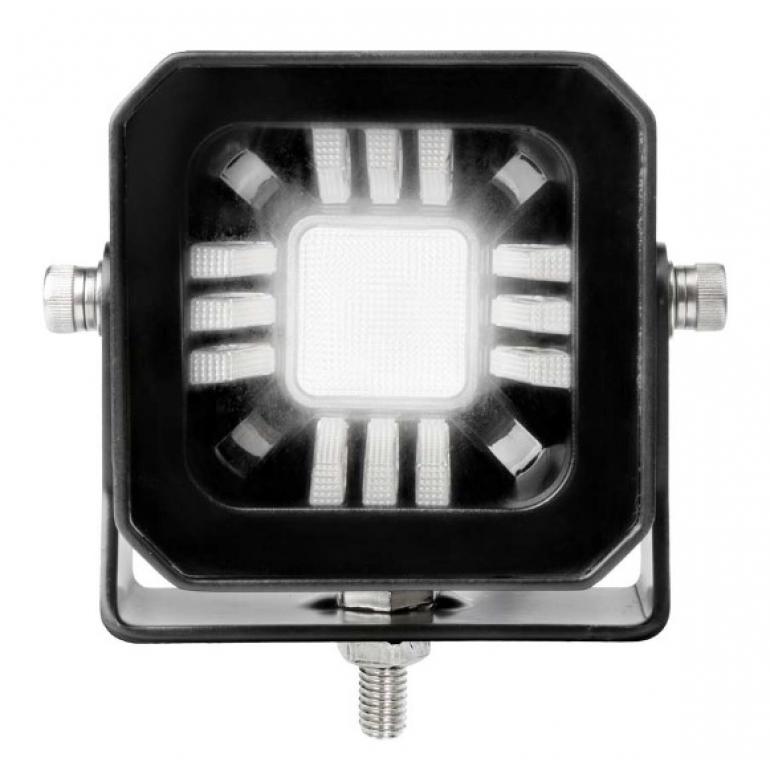 'POD LED CLEAR WORK LAMP WITH AMBER / RED POSITION LAMP