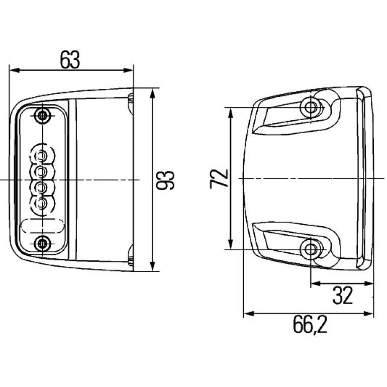 LED REAR NUMBER PLATE LAMP