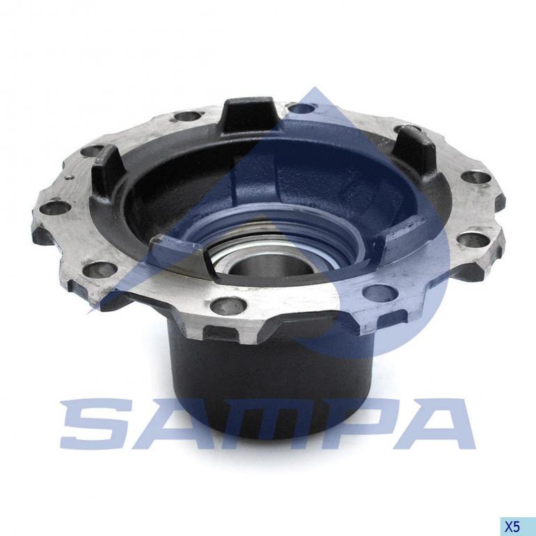 FRONT WHEEL HUB COMPLETE WITH BEARINGS