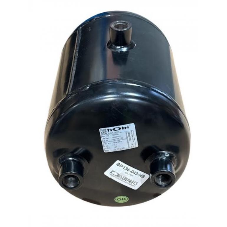 STEEL AIR TANK RESERVOIR WITH MOUNTING STRAPS 10 LITRES