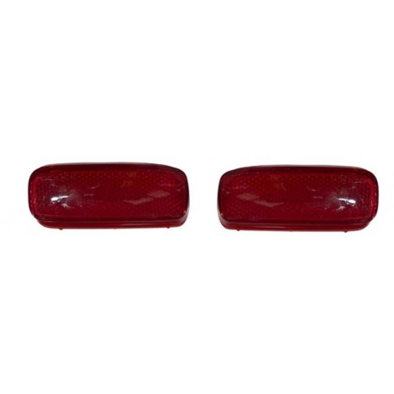 REAR BUMPER RED REFLECTORS RH & LH (PAIR)