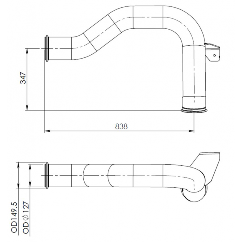 EXHAUST INTERMEDIATE PIPE