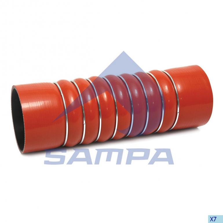 RED UPPER CHARGE AIR INTERCOOLER HOSE