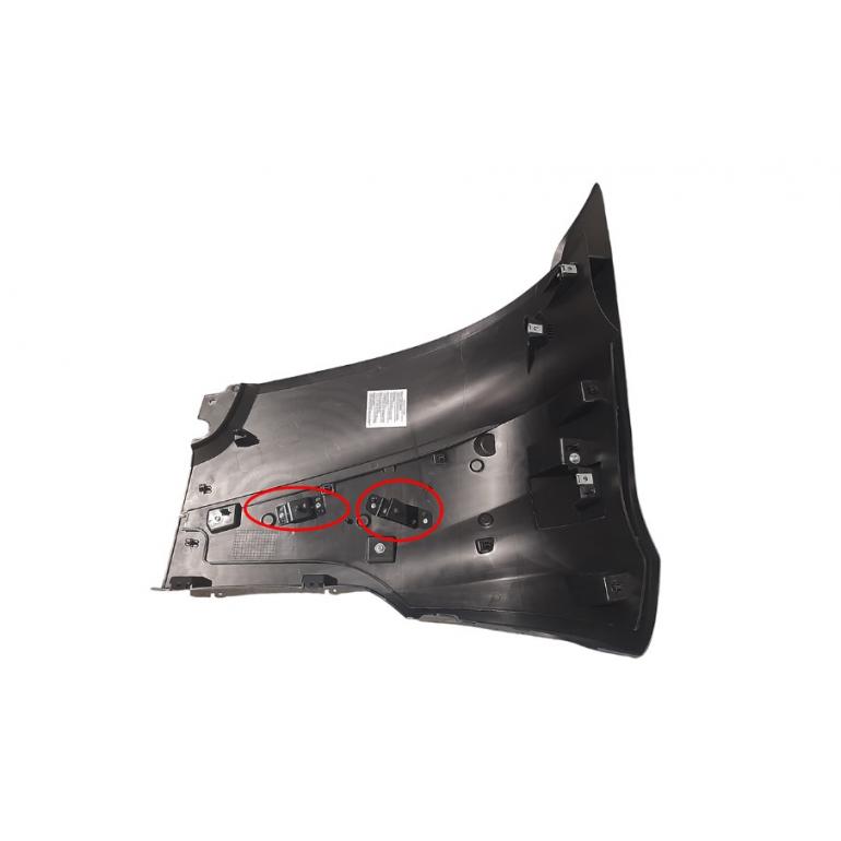PAINTED WHITE BUMPER CORNER DRIVER SIDE RH