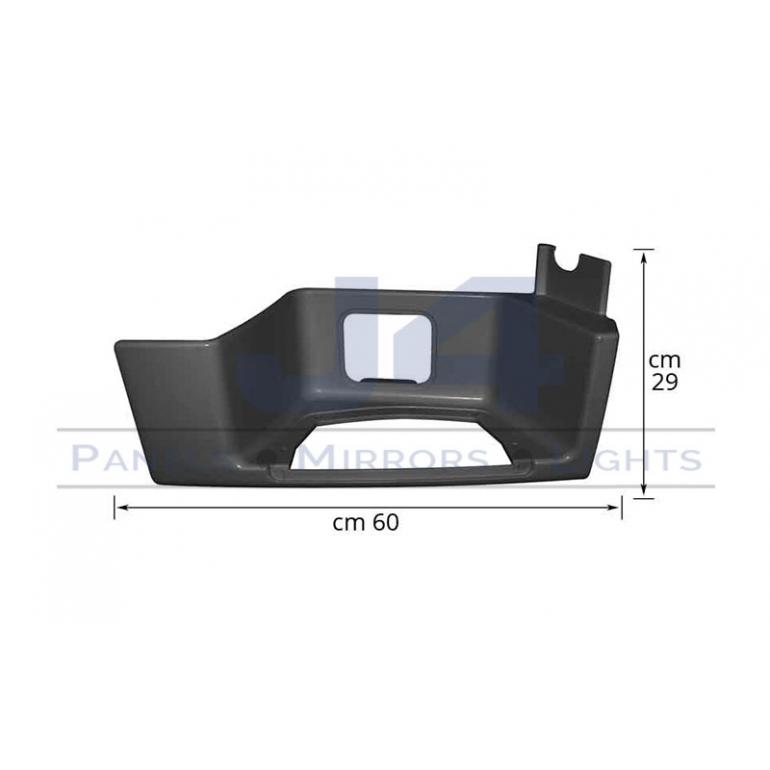 GREY LOWER SINGLE STEP SURROUND DRIVER SIDE RH