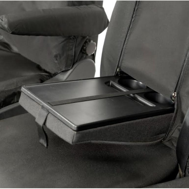 FRONT SINGLE & TWIN SEAT COVERS WITH MIDDLE SEAT PULL DOWN TRAY