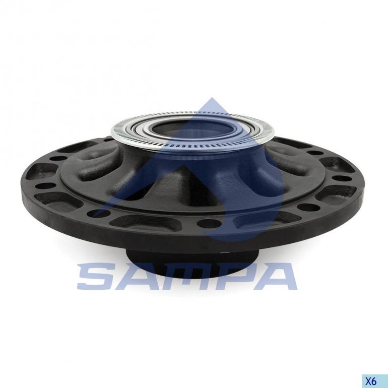 TRAILING AXLE WHEEL HUB & BEARINGS & ABS EXCITER RING