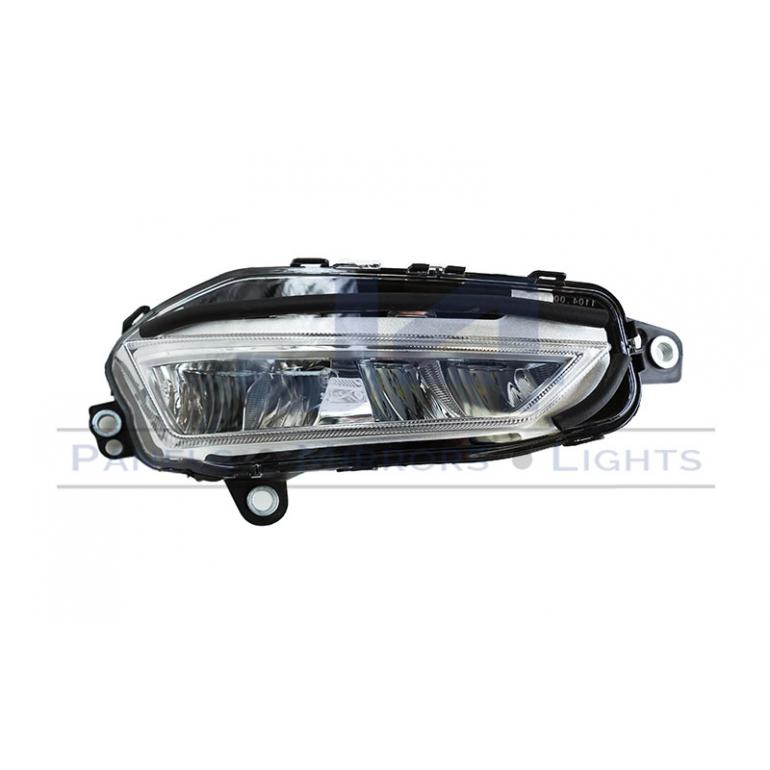 LED CHROME FRONT FOG LAMP DRIVER SIDE RH