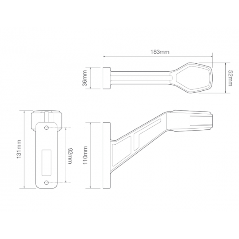 LED STALK OUTLINE END MARKER LAMPS RH & LH (PAIR)