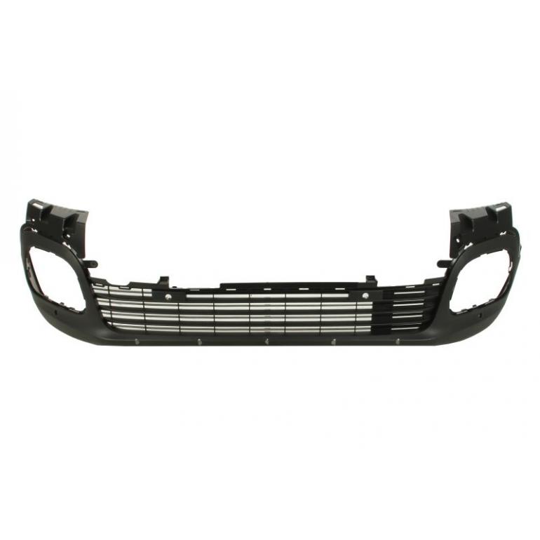 BLACK LOWER FRONT BUMPER WITH SPOILER HOLES & PARK ASSIST (4 PDC BRACKETS)