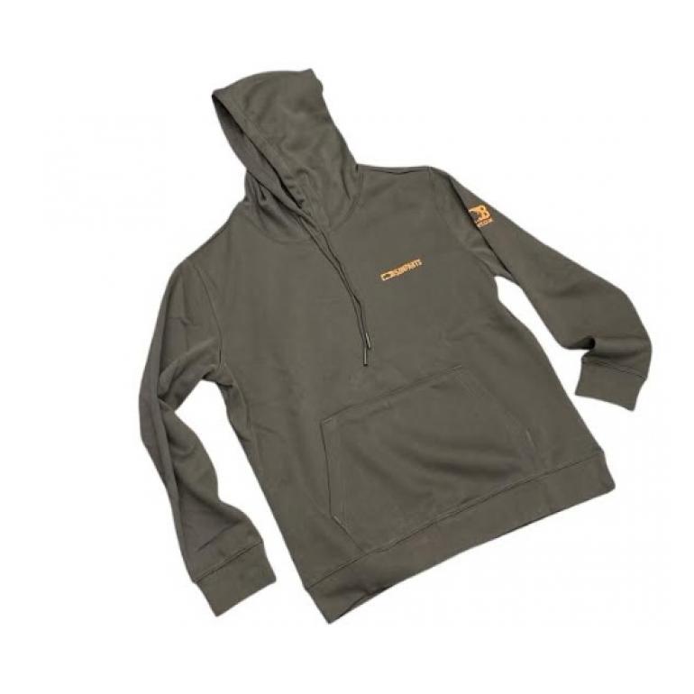 BISON LOGO'D GREY HOODIE XXXL