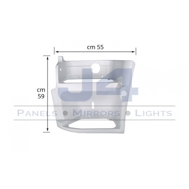 TWIN LOWER STEP SURROUND PASSENGER SIDE LH