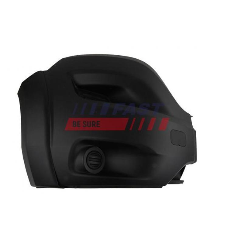 BLACK FRONT BUMPER CORNER WITH FOG LAMP HOLES DRIVER SIDE RH